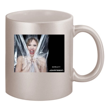 Scarlett Johansson 11oz Metallic Silver Mug