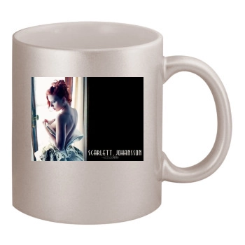 Scarlett Johansson 11oz Metallic Silver Mug