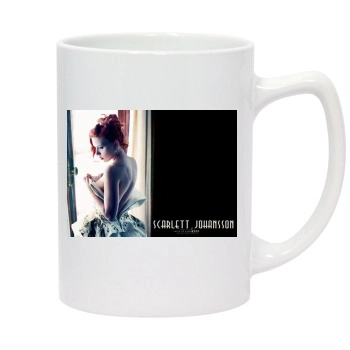 Scarlett Johansson 14oz White Statesman Mug