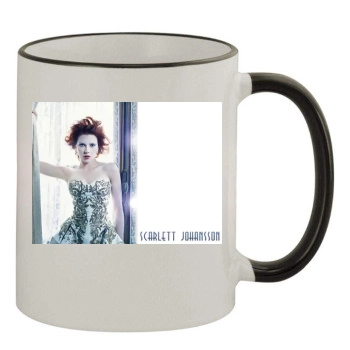 Scarlett Johansson 11oz Colored Rim & Handle Mug