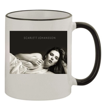 Scarlett Johansson 11oz Colored Rim & Handle Mug