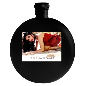 Selena Gomez Round Flask