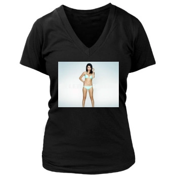 Selena Gomez Women's Deep V-Neck TShirt