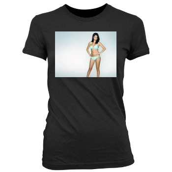 Selena Gomez Women's Junior Cut Crewneck T-Shirt