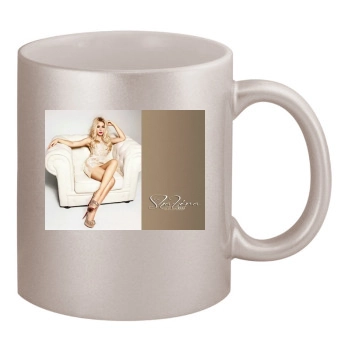 Shakira 11oz Metallic Silver Mug