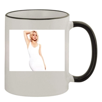 Shakira 11oz Colored Rim & Handle Mug