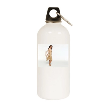 Shannen Doherty White Water Bottle With Carabiner