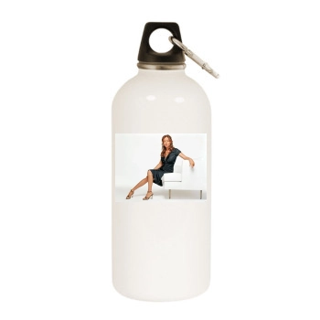 Shannen Doherty White Water Bottle With Carabiner