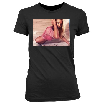 Tara Reid Women's Junior Cut Crewneck T-Shirt