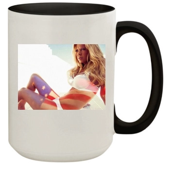 Tara Reid 15oz Colored Inner & Handle Mug