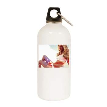 Tara Reid White Water Bottle With Carabiner