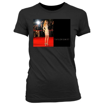 Taylor Swift Women's Junior Cut Crewneck T-Shirt