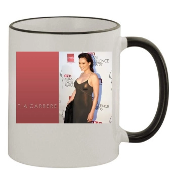 Tia Carrere 11oz Colored Rim & Handle Mug