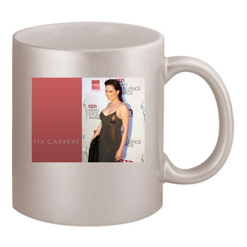 Tia Carrere 11oz Metallic Silver Mug