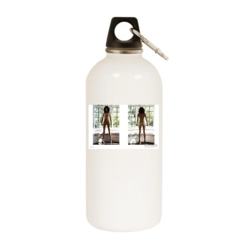 Amanda Pizziconi White Water Bottle With Carabiner