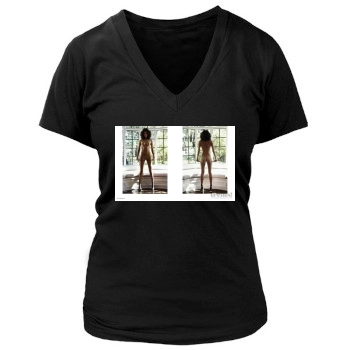 Amanda Pizziconi Women's Deep V-Neck TShirt