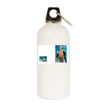 Amanda Pizziconi White Water Bottle With Carabiner