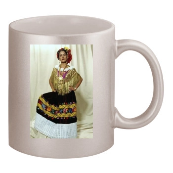 Salma Hayek 11oz Metallic Silver Mug