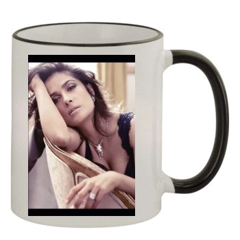 Salma Hayek 11oz Colored Rim & Handle Mug