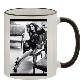 Salma Hayek 11oz Colored Rim & Handle Mug