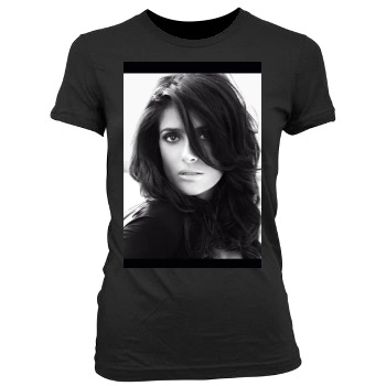 Salma Hayek Women's Junior Cut Crewneck T-Shirt