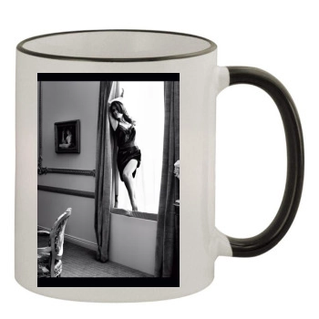 Salma Hayek 11oz Colored Rim & Handle Mug