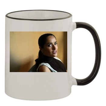 Salma Hayek 11oz Colored Rim & Handle Mug