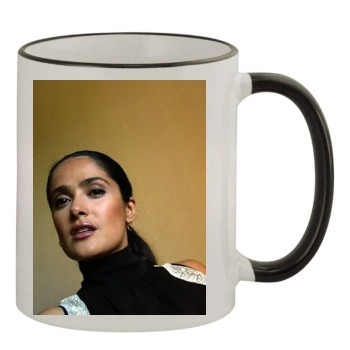 Salma Hayek 11oz Colored Rim & Handle Mug