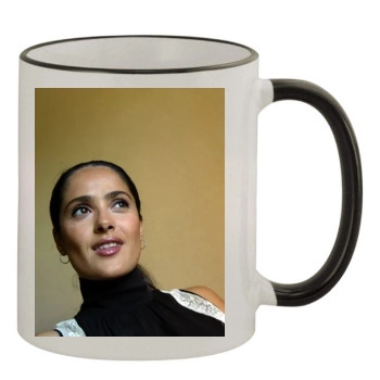 Salma Hayek 11oz Colored Rim & Handle Mug