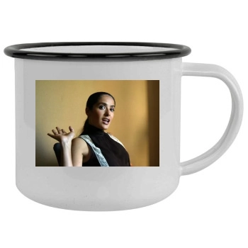 Salma Hayek Camping Mug