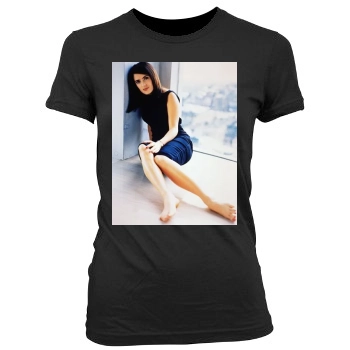 Salma Hayek Women's Junior Cut Crewneck T-Shirt