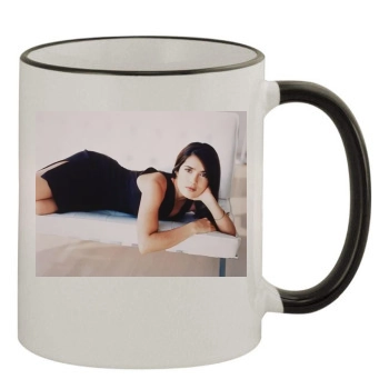 Salma Hayek 11oz Colored Rim & Handle Mug