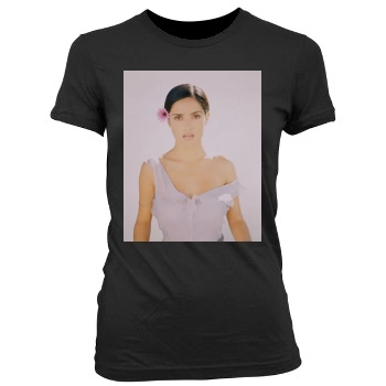 Salma Hayek Women's Junior Cut Crewneck T-Shirt