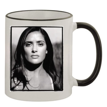 Salma Hayek 11oz Colored Rim & Handle Mug