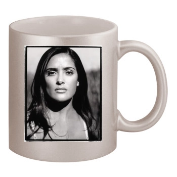 Salma Hayek 11oz Metallic Silver Mug