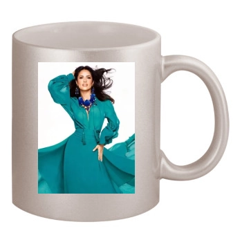 Salma Hayek 11oz Metallic Silver Mug