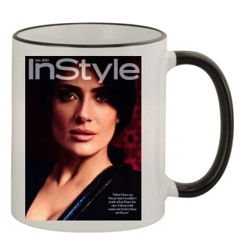 Salma Hayek 11oz Colored Rim & Handle Mug