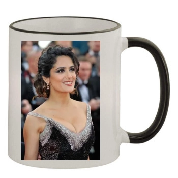 Salma Hayek 11oz Colored Rim & Handle Mug