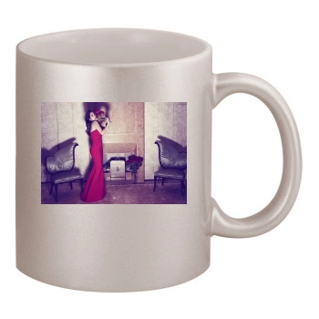 Salma Hayek 11oz Metallic Silver Mug