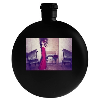 Salma Hayek Round Flask