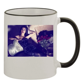 Salma Hayek 11oz Colored Rim & Handle Mug