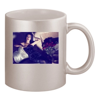 Salma Hayek 11oz Metallic Silver Mug