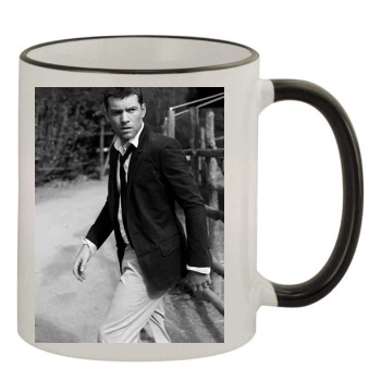 Sam Worthington 11oz Colored Rim & Handle Mug