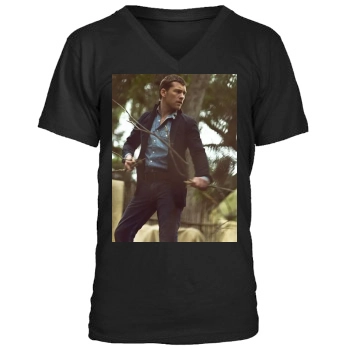 Sam Worthington Men's V-Neck T-Shirt