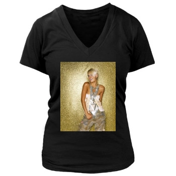 Sarah Connor Women's Deep V-Neck TShirt