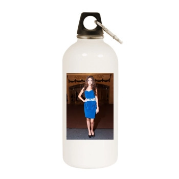 Sarah Hyland White Water Bottle With Carabiner