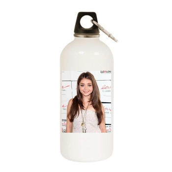 Sarah Hyland White Water Bottle With Carabiner