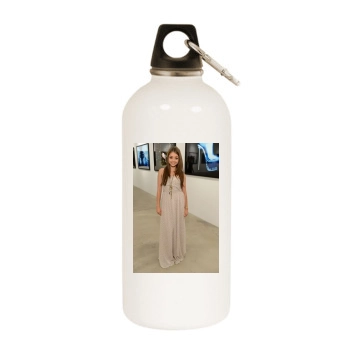 Sarah Hyland White Water Bottle With Carabiner