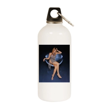 Sarah Michelle Gellar White Water Bottle With Carabiner