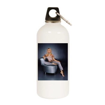 Sarah Michelle Gellar White Water Bottle With Carabiner